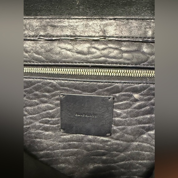 Allsaints Maya Leather foldable Shoulder
Bag in Taupe MSRP: $395 black - Picture 7 of 8